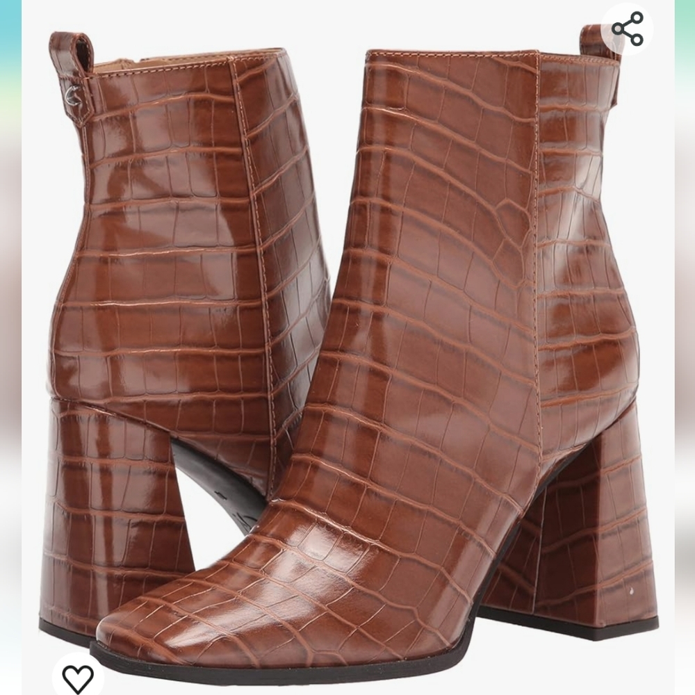 Sam Edelman crocodile embossedAnkle Boots